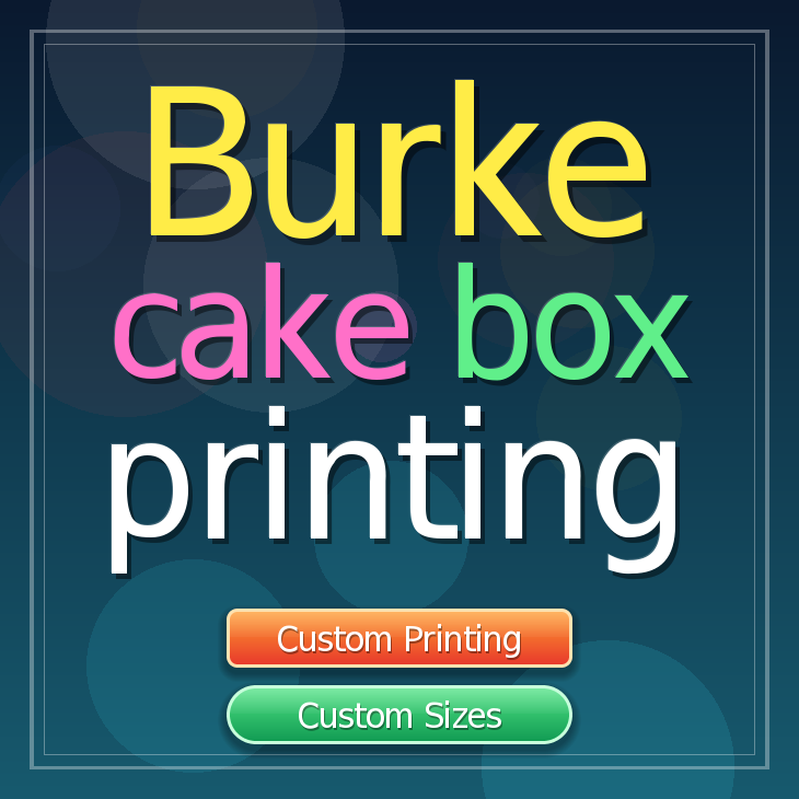 Burke cake box printing