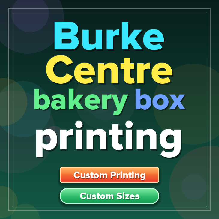 Burke Centre bakery box printing