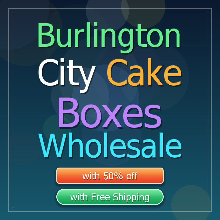 Burlington City cake boxes
