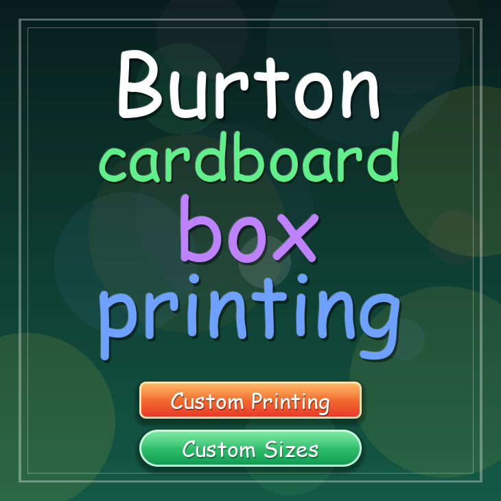 Burton cardboard box printing