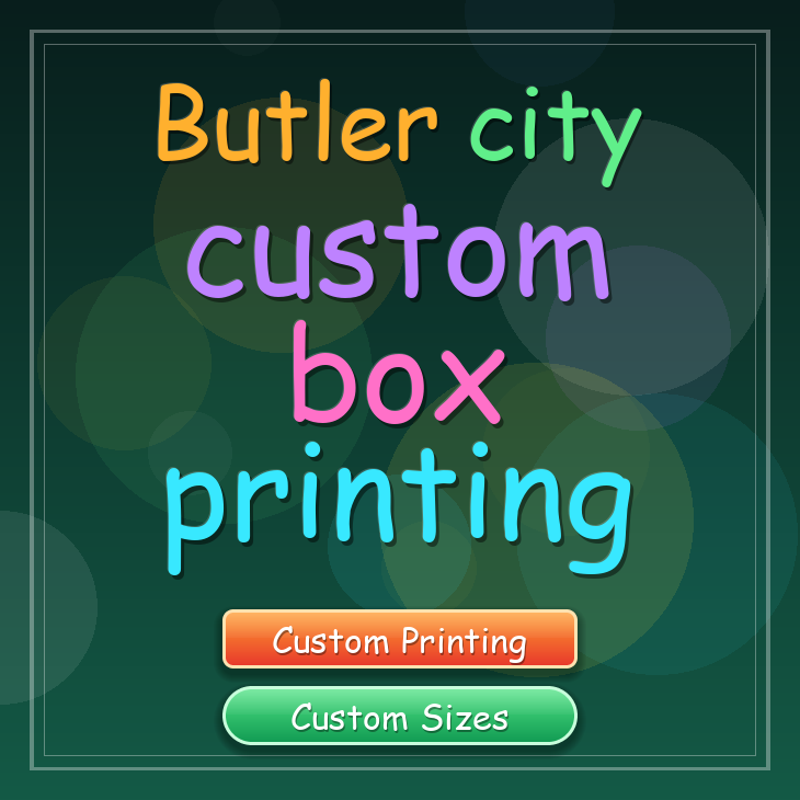 Butler city custom box printing