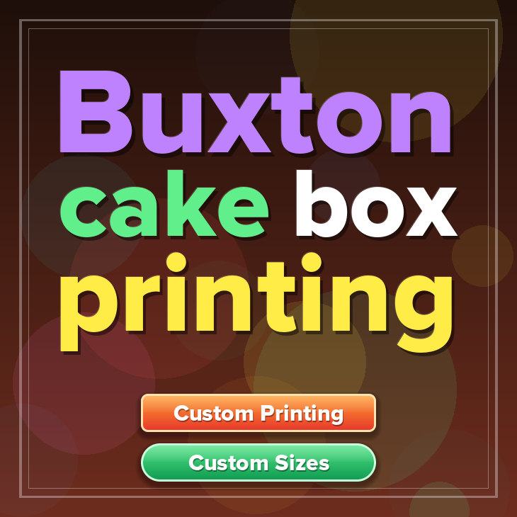 Buxton cake box printing