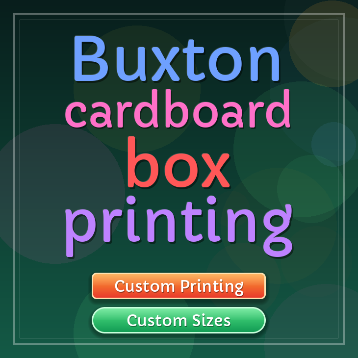 Buxton cardboard box printing