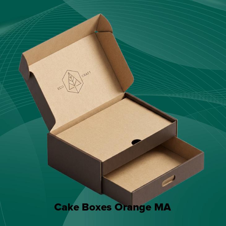 Cake boxes orange ma