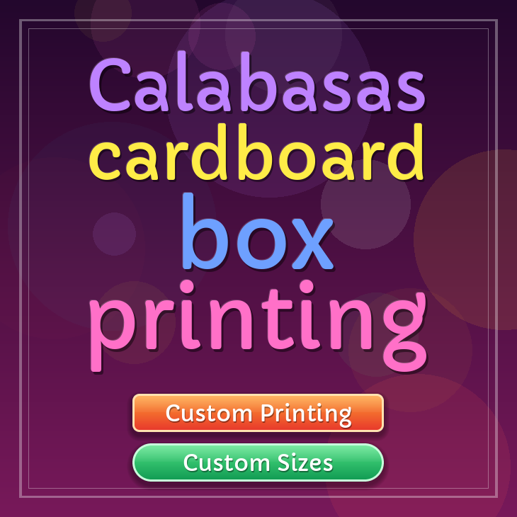Calabasas cardboard box printing