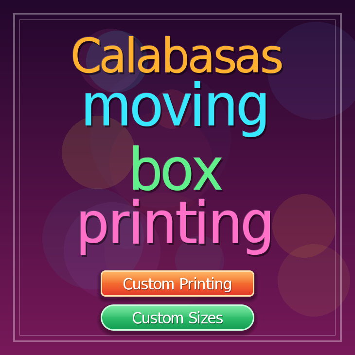 Calabasas moving box printing