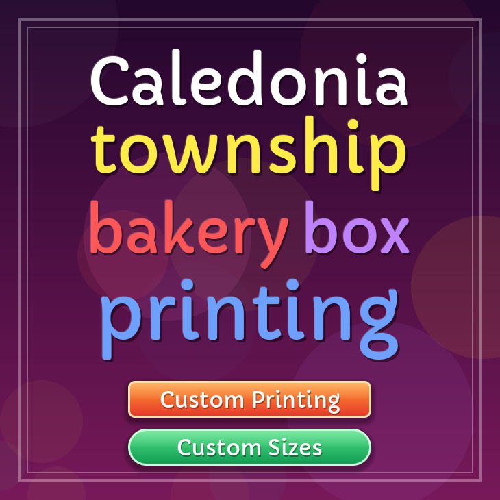 Caledonia Township bakery box printing