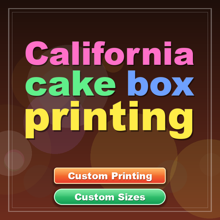 California cake box printing