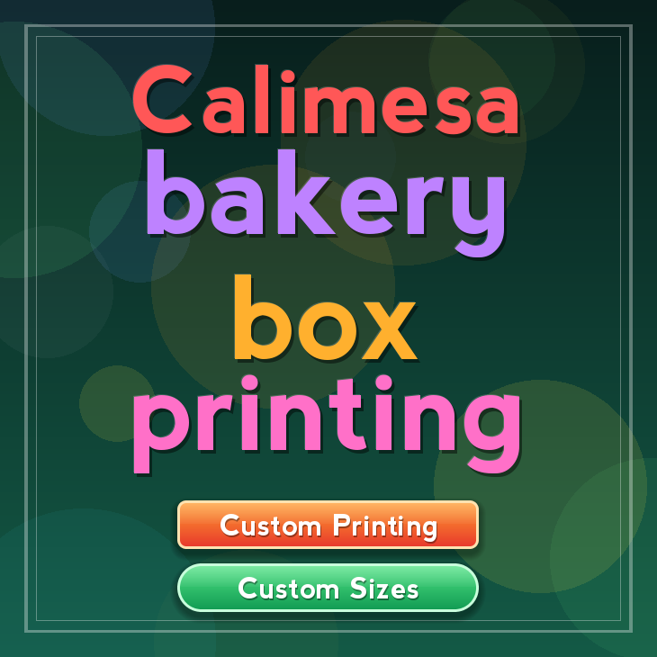 Calimesa bakery box printing