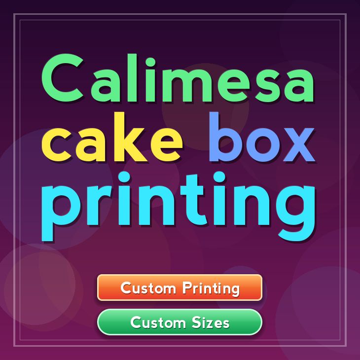 Calimesa cake box printing