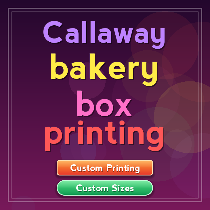 Callaway bakery box printing