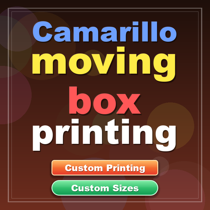 Camarillo moving box printing