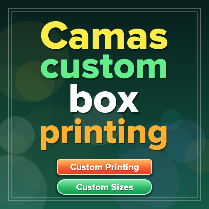 Camas custom box printing