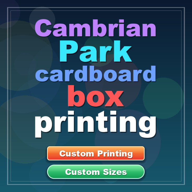 Cambrian Park cardboard box printing