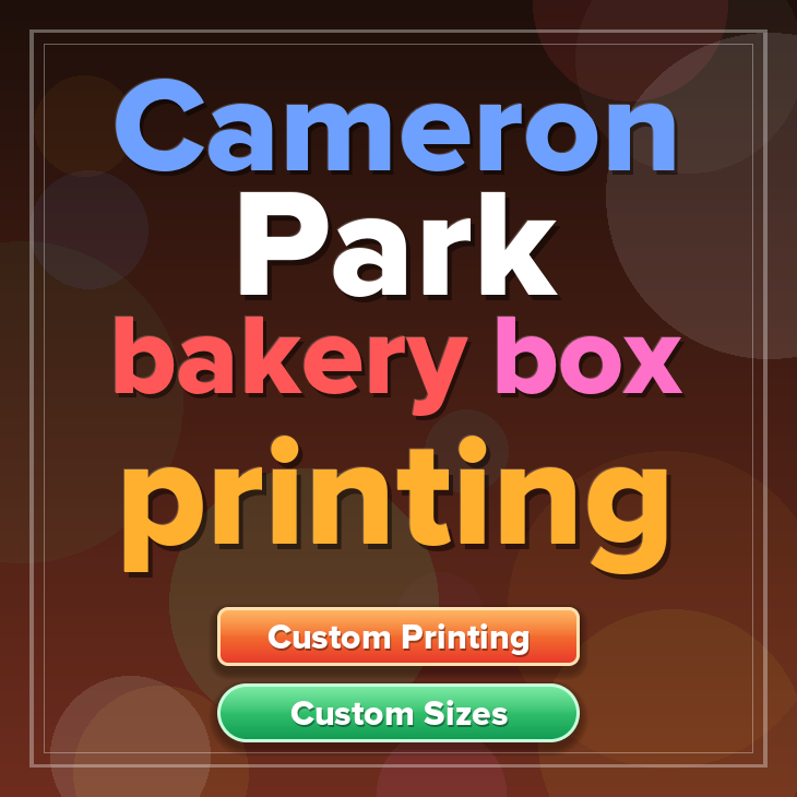 Cameron Park bakery box printing