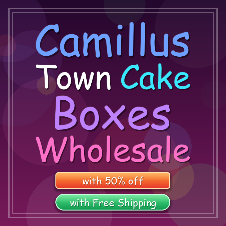 Camillus Town cake boxes