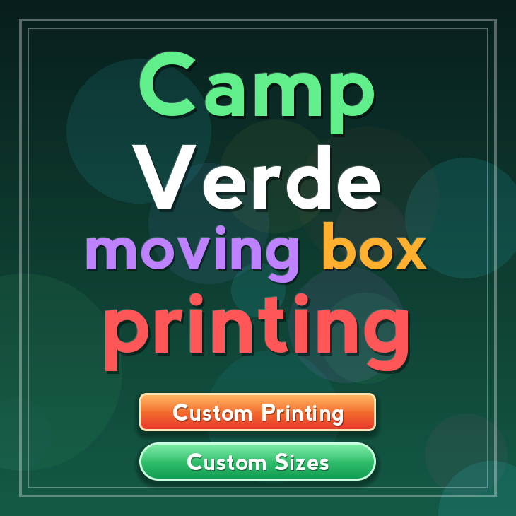 Camp Verde moving box printing