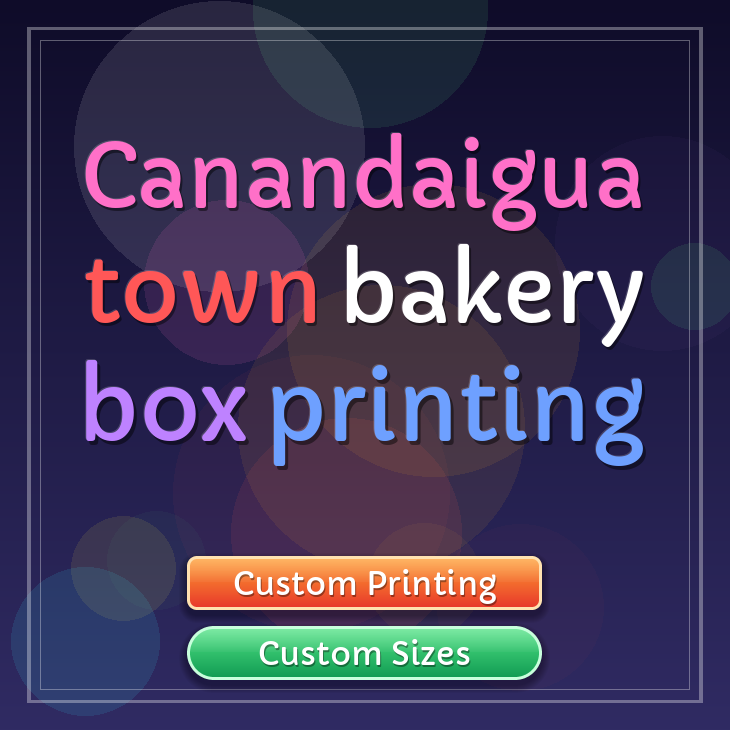 Canandaigua Town bakery box printing