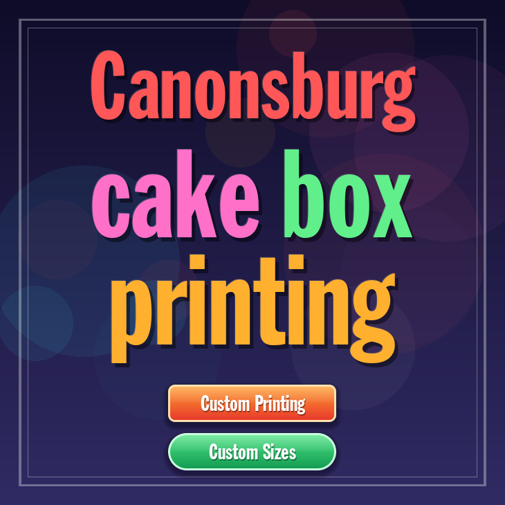 Canonsburg cake box printing