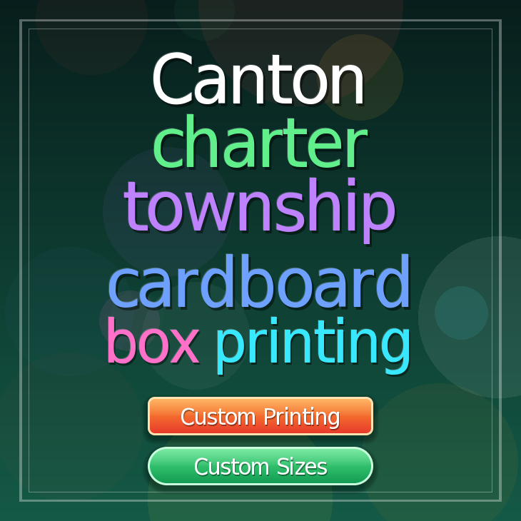Canton charter township cardboard box printing