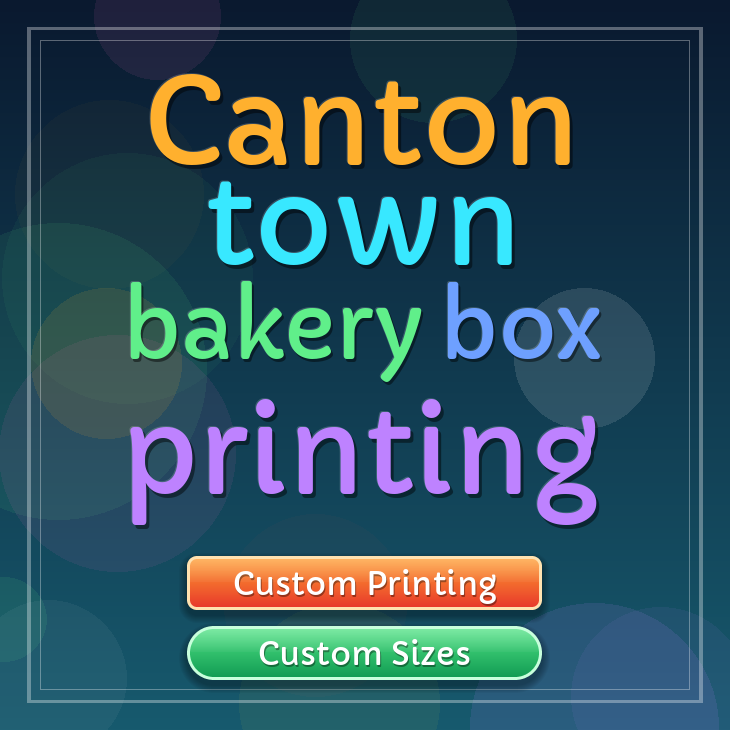 Canton Town bakery box printing