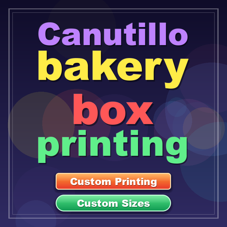 Canutillo bakery box printing