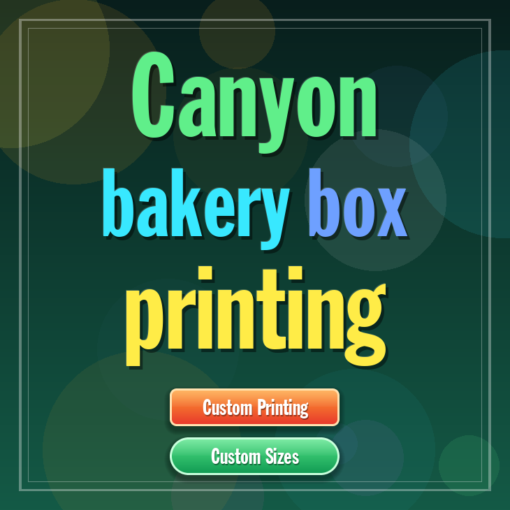 Canyon bakery box printing