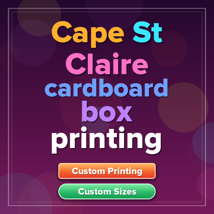 Cape St Claire cardboard box printing