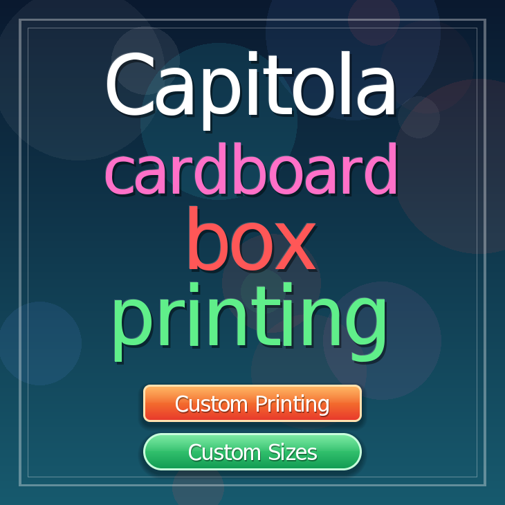 Capitola cardboard box printing