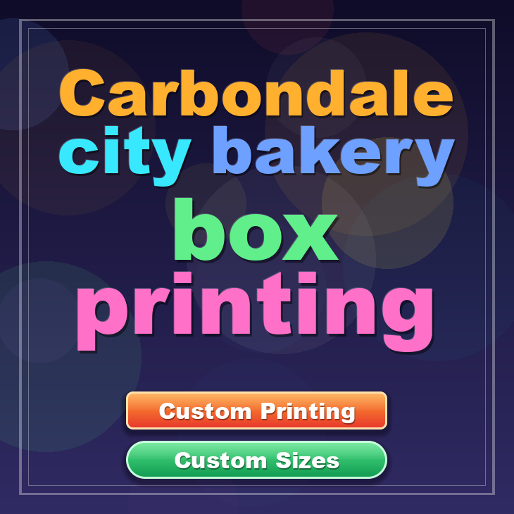 Carbondale City bakery box printing