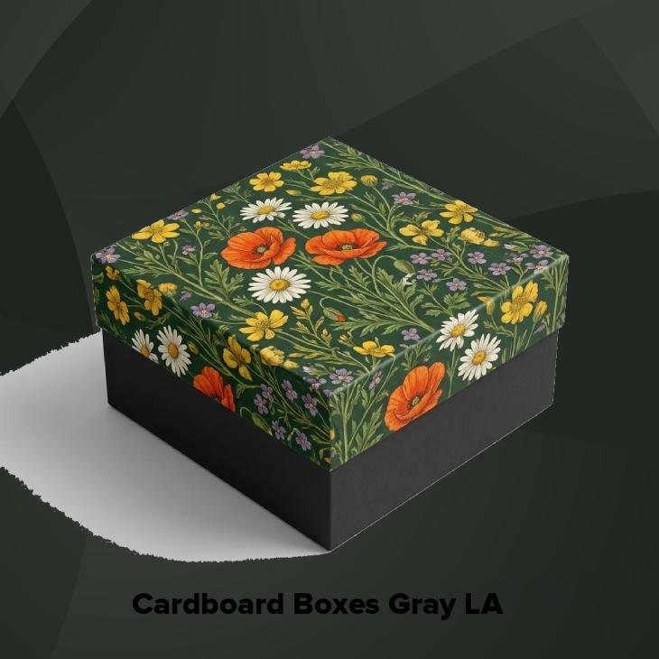 Cardboard boxes gray la