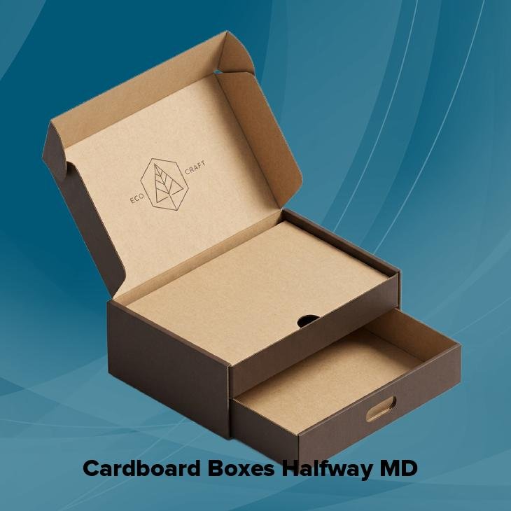Cardboard boxes halfway md