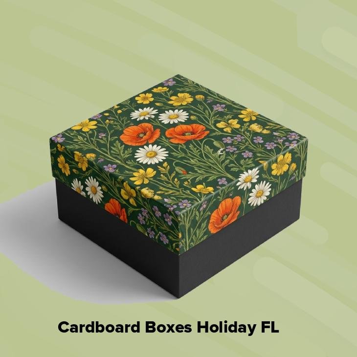 Cardboard boxes holiday fl