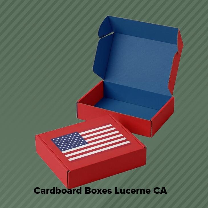 Cardboard boxes lucerne ca