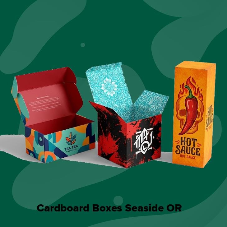 Cardboard boxes seaside or