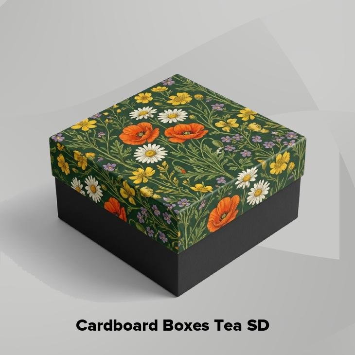 Cardboard boxes tea sd