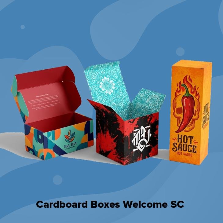 Cardboard boxes welcome sc