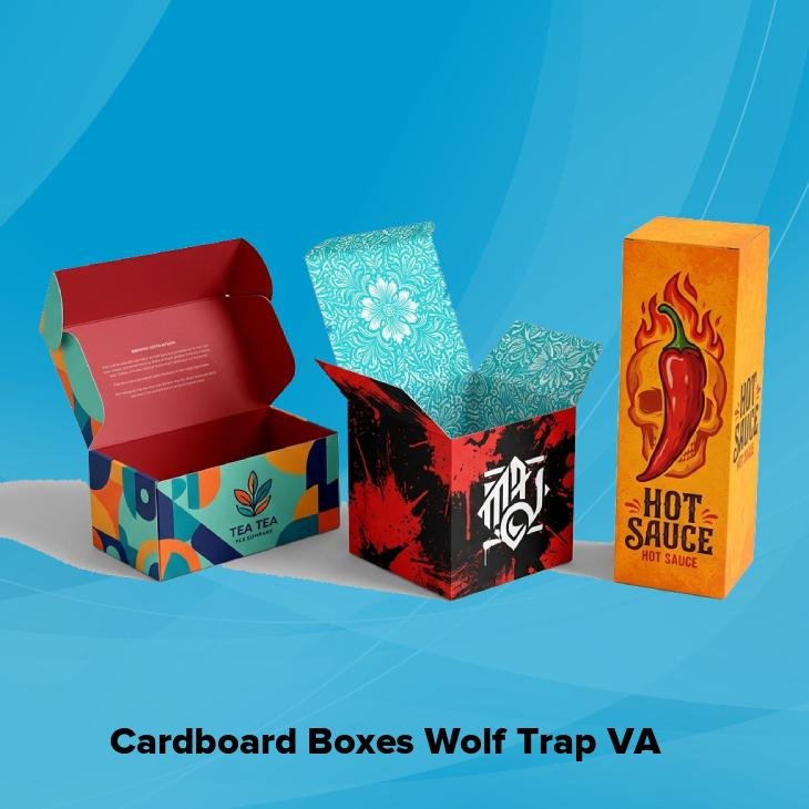 Cardboard boxes wolf trap va