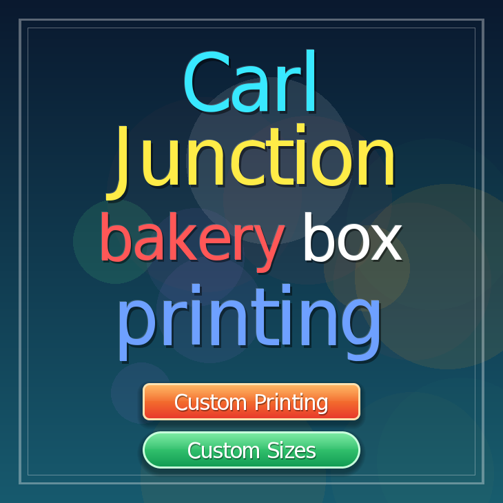 Carl Junction bakery box printing