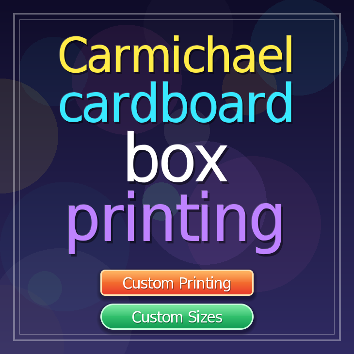 Carmichael cardboard box printing
