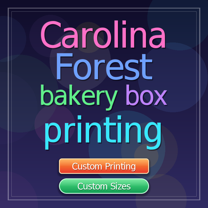 Carolina Forest bakery box printing