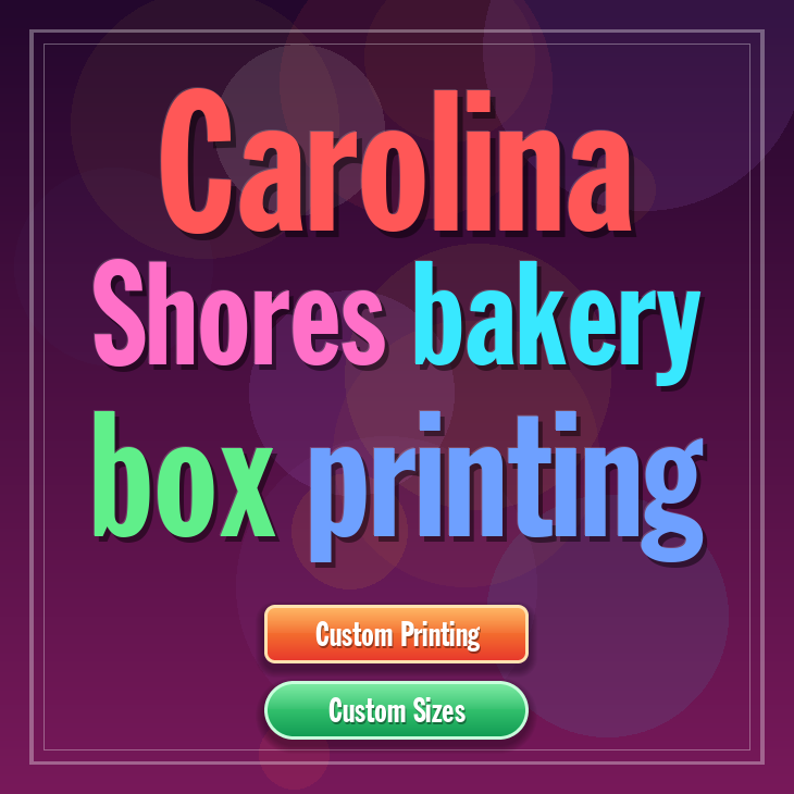 Carolina Shores bakery box printing