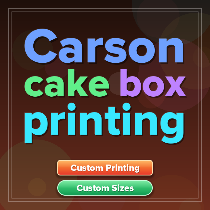 Carson cake box printing