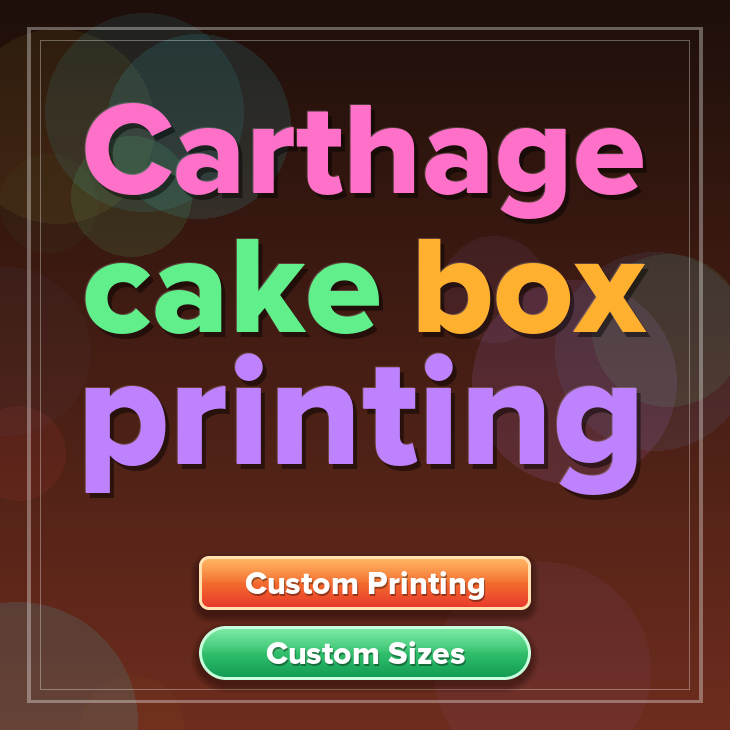 Carthage cake box printing