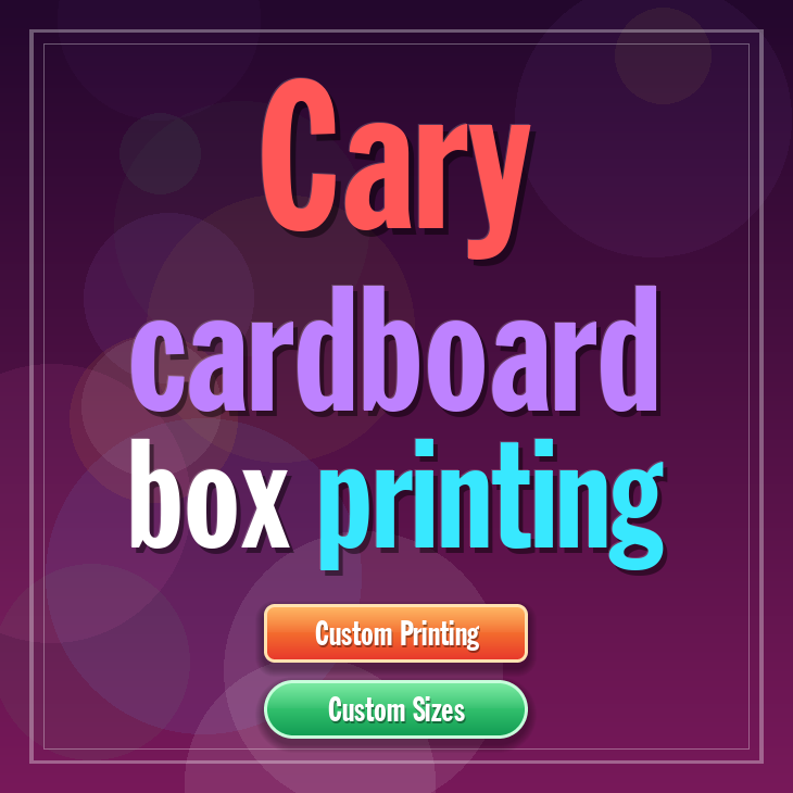 Cary cardboard box printing