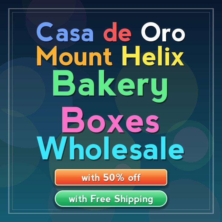 Casa De Oro Mount Helix bakery boxes