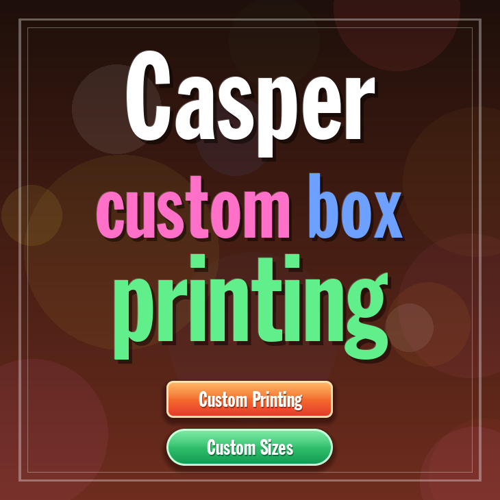 Casper custom box printing