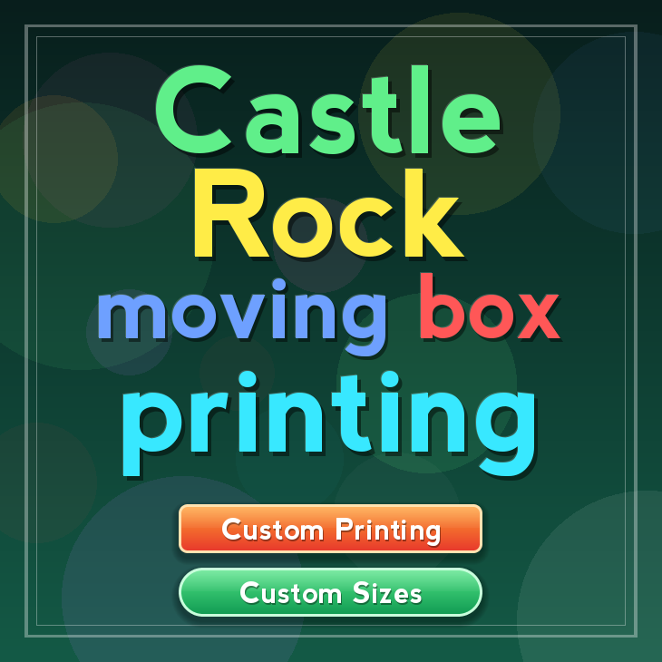 Castle Rock moving box printing
