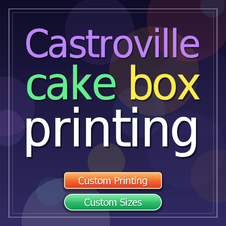 Castroville cake box printing