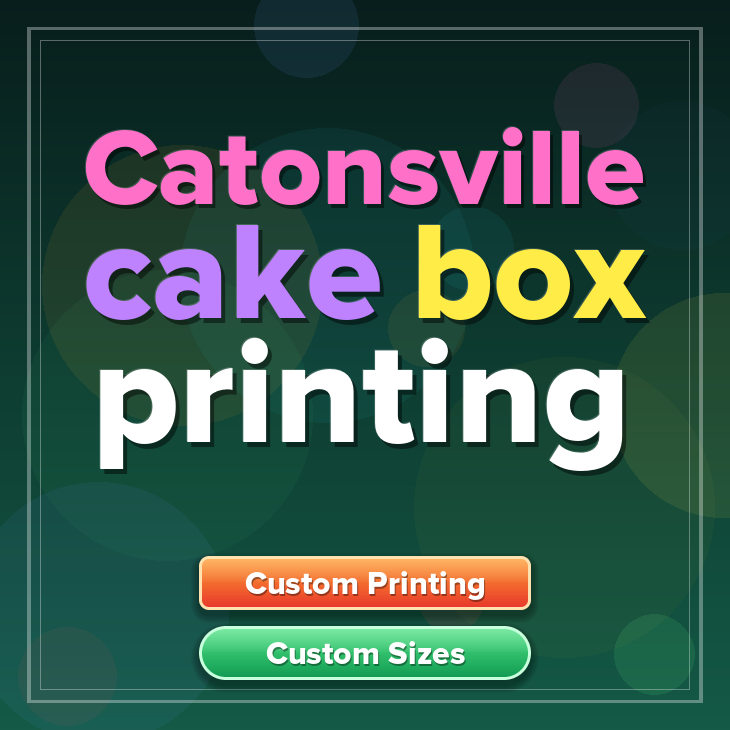 Catonsville cake box printing